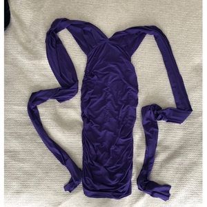 Purple rouched multi way dress